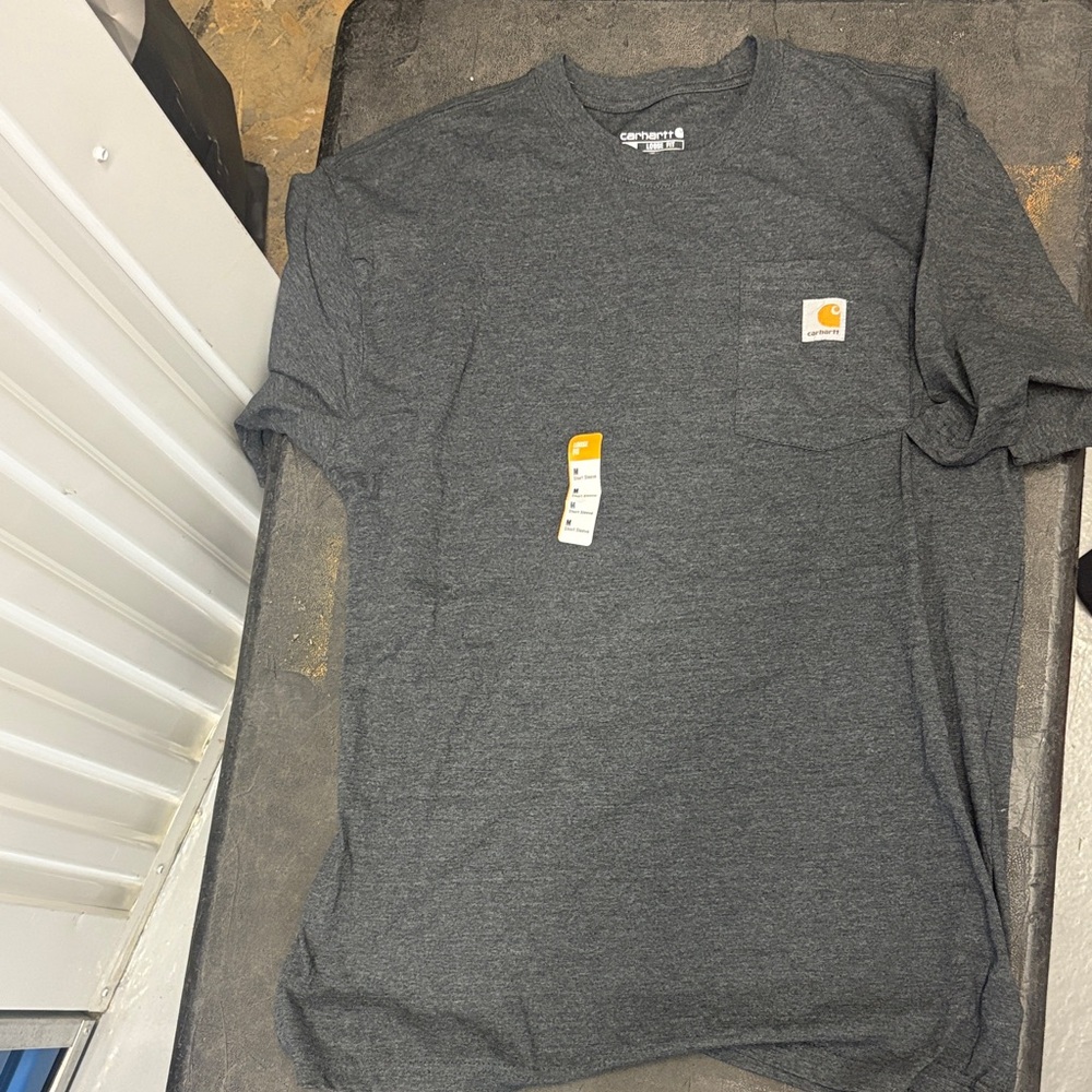 Carhartt Men's Charcoal Short Sleeve Pocket Tee